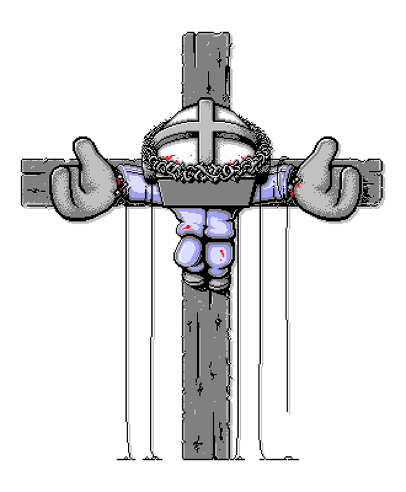 pixel art illustration jesus christ