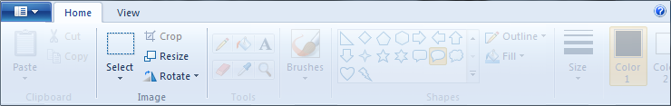 ms paint menu option image