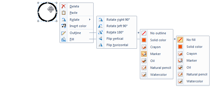 ms paint rotate custom