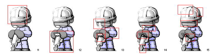 shading pixel art character