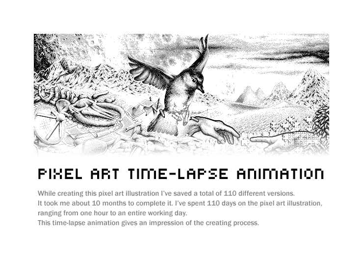 pixel art time lapse animation